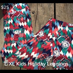 LulaRoe Holiday Kids Leggings